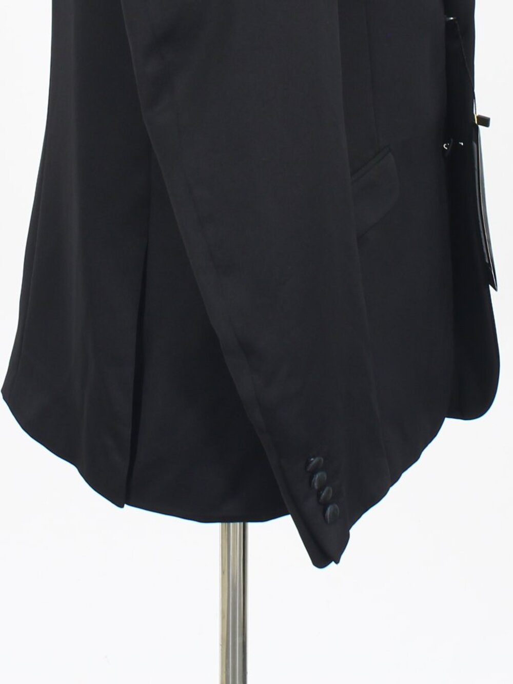 Van Heusen 48R 42 Black Full Suit 2-Button Solid R669 - Picture 8 of 15